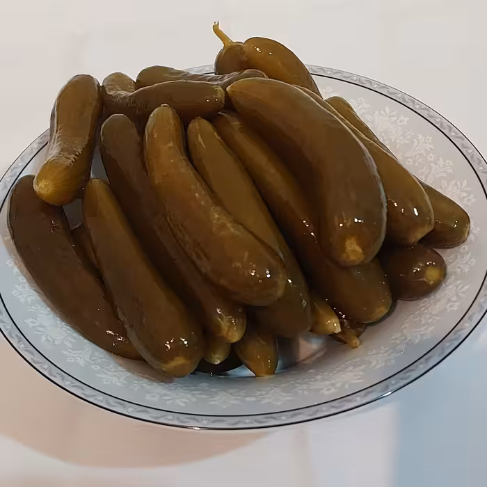 خیارشور خانگی سرکه نمکی تردوتازه  امسالی