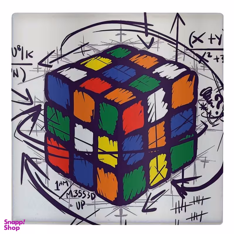 زیر لیوانی طرح مکعب روبیکس کد 5122058_3884