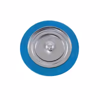 درب ( در ، درپوش ) بخاری استیل گرد روکشدار دوجداره بزرگ سایز 15 سانتی متر