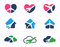 وکتور لوگو آژانس هواپیمایی | گرافیک با طعم تربچه