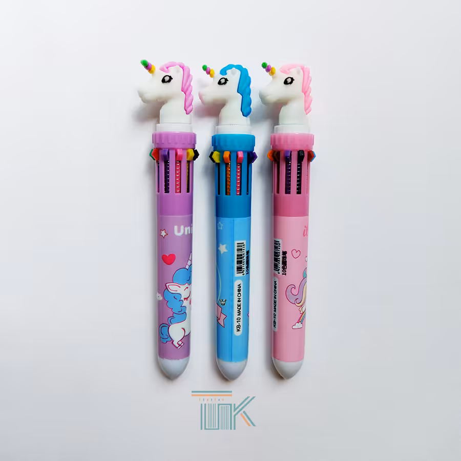 پک اقتصادی (3 عددی) خودکار فانتزی 10 رنگ مدل یونیکورن | خرید کتاب زبان | خرید لوازم التحریر | چی کتاب | بالاترین تخفیف و ارسال رایگان