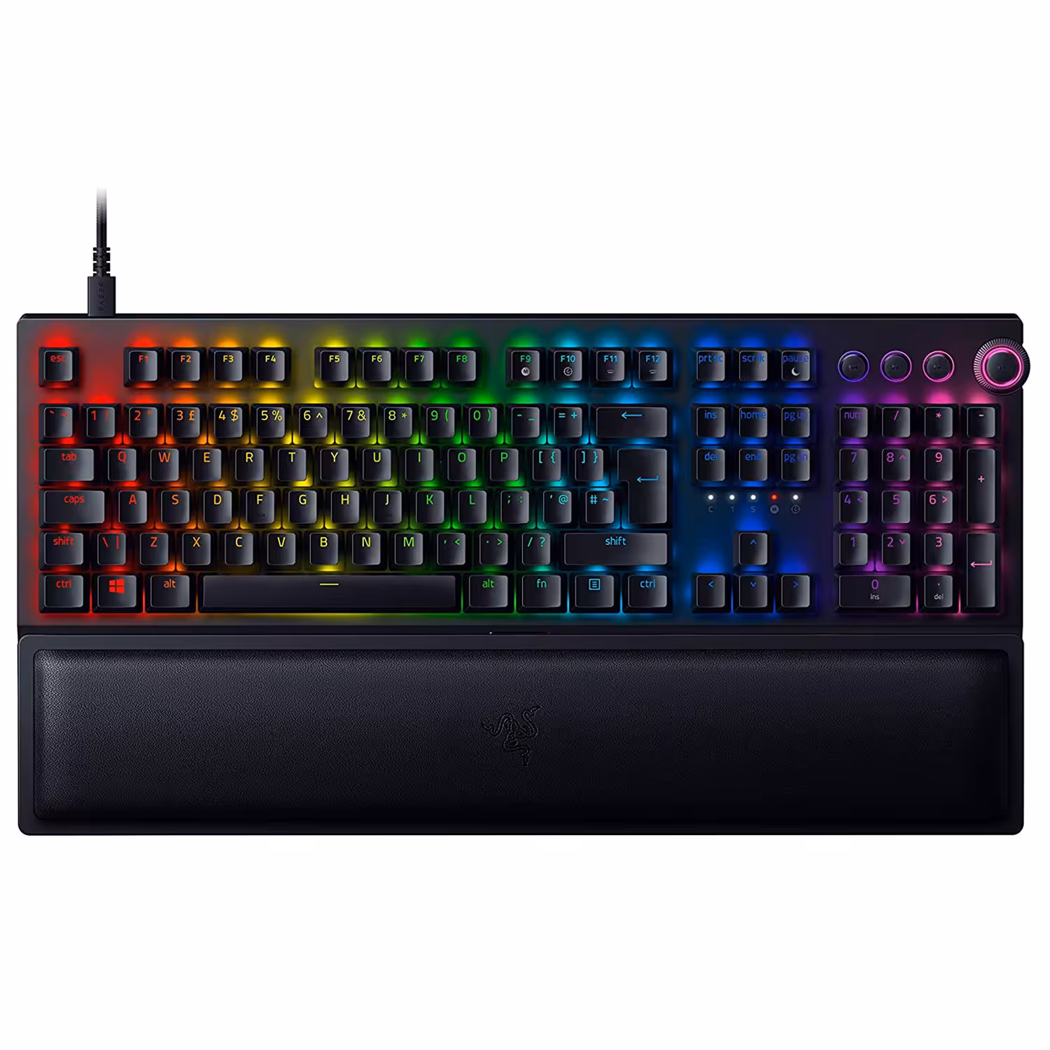 کیبورد گیمینگ ریزر مدل Blackwidow V3 Pro Green Switch