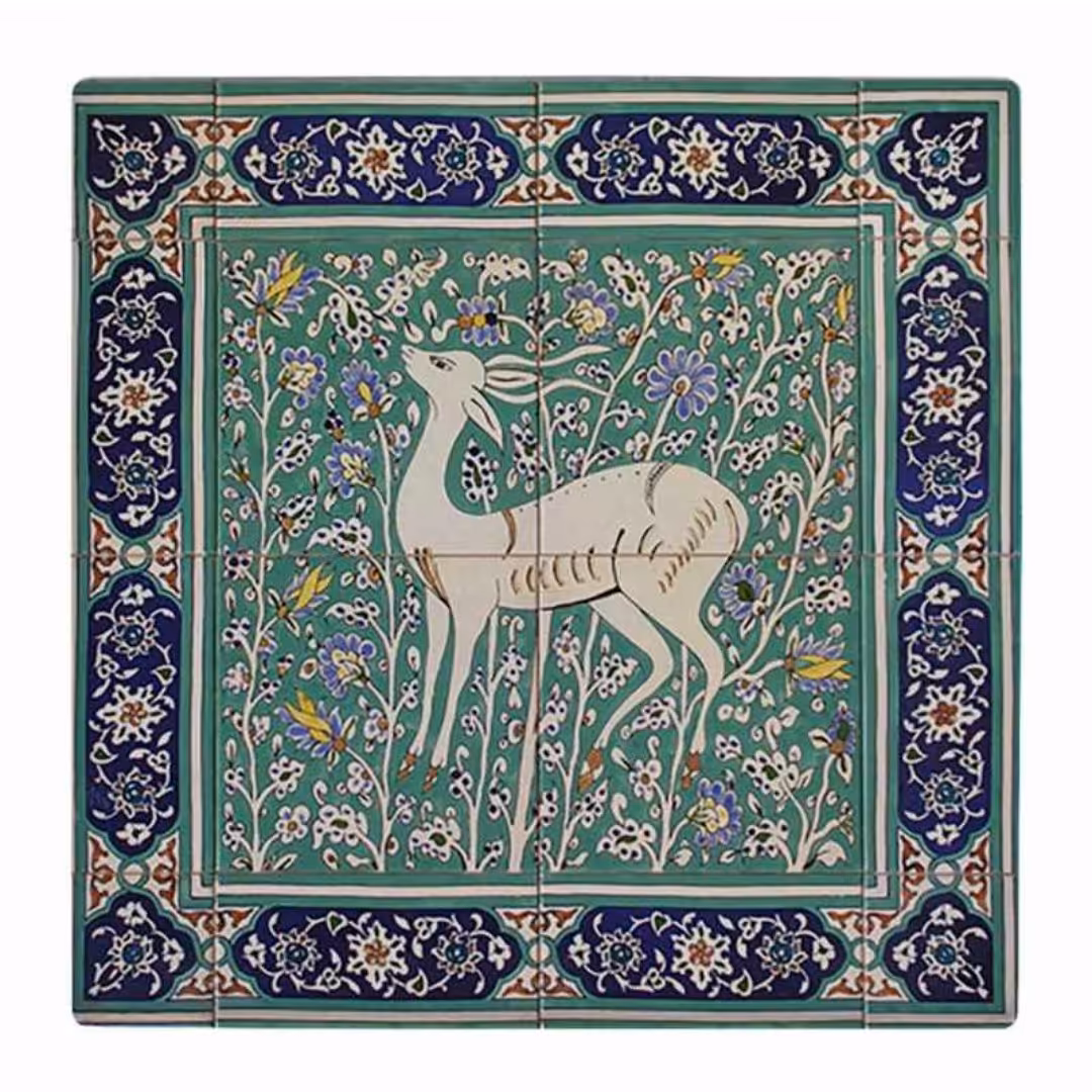 کاشی تزئینی طرح غزال کد952