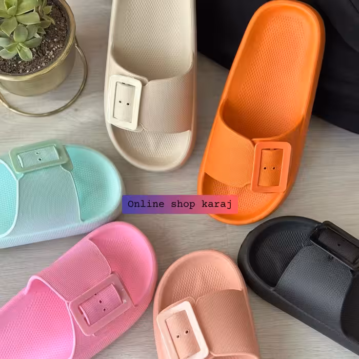 دمپایی سگگ دار  زنانه و میانه، مدل میترا، سایزبندی 30 - 35 و 37 - 40، رنگبندی جذاب و متنوع