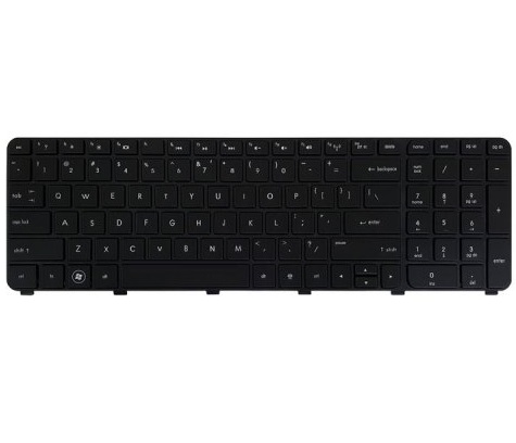 کیبورد لپ تاپ اچ پی مدل Pavilion DV7 7000 مشکی بافریم