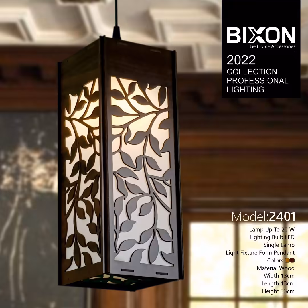 لوستر چوبی تک شعله بیکسون مدل 2401 با ارسال رایگان و کیفیت عالی