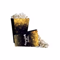 پاپ کورن تم تولد هپی دی زرد