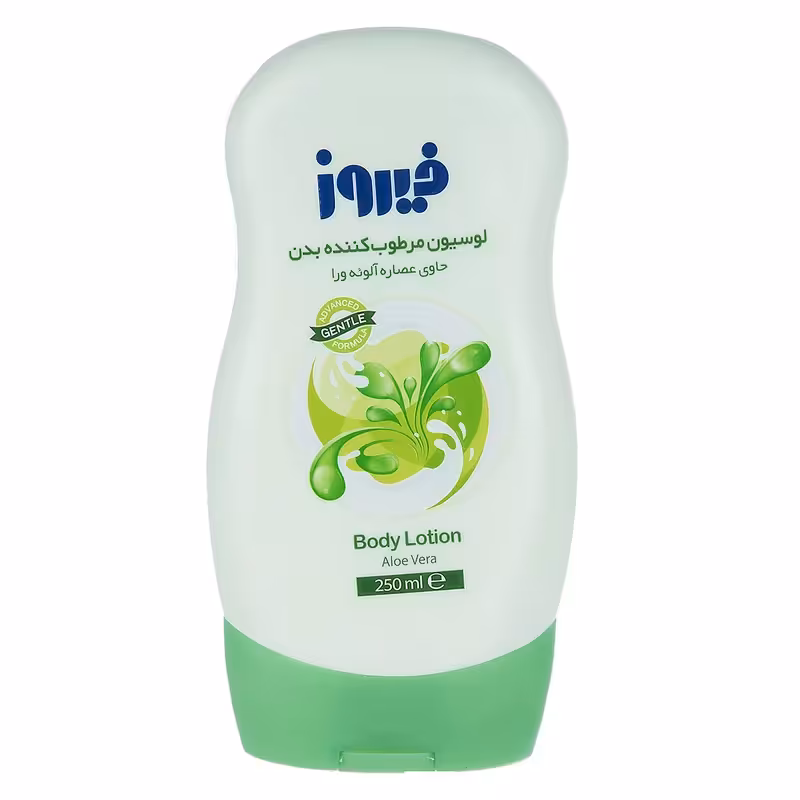لوسیون بدن کودک فیروز مدل aloe vera آلوئه ورا حجم 250 میلی لیتر