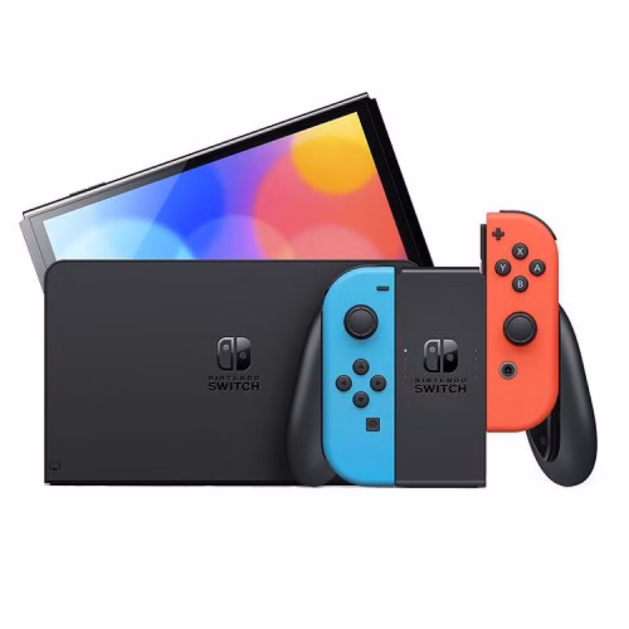 کنسول بازی نینتندو مدل Switch OLED Neon Blue and Neon Red Joy-Con