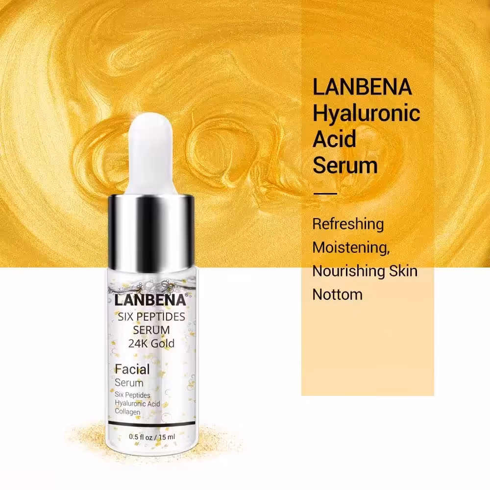 سرم لیفتینگ سیکس پپتاید و طلا 24 عیار لانبنا 15 میل
