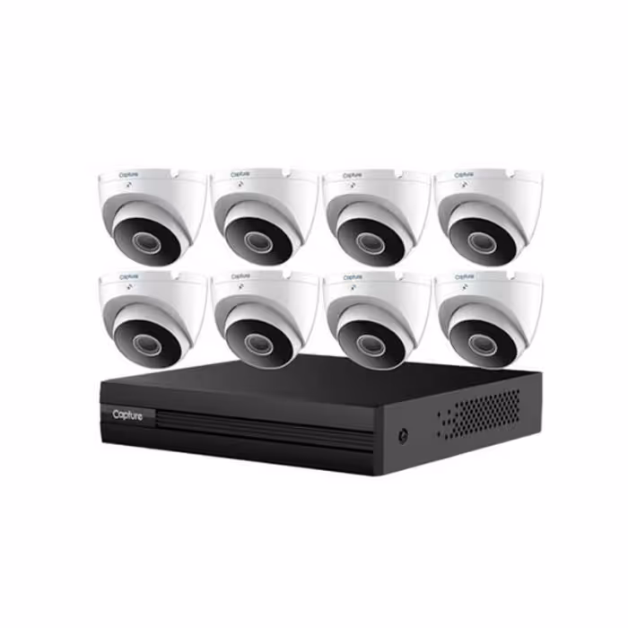 پک دوربین مداربسته کپچر 8 کانال مدل Capture R2-HD8CHKIT