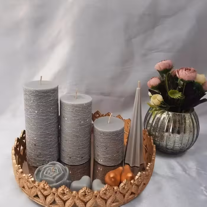 شمع استوانه طوسی 