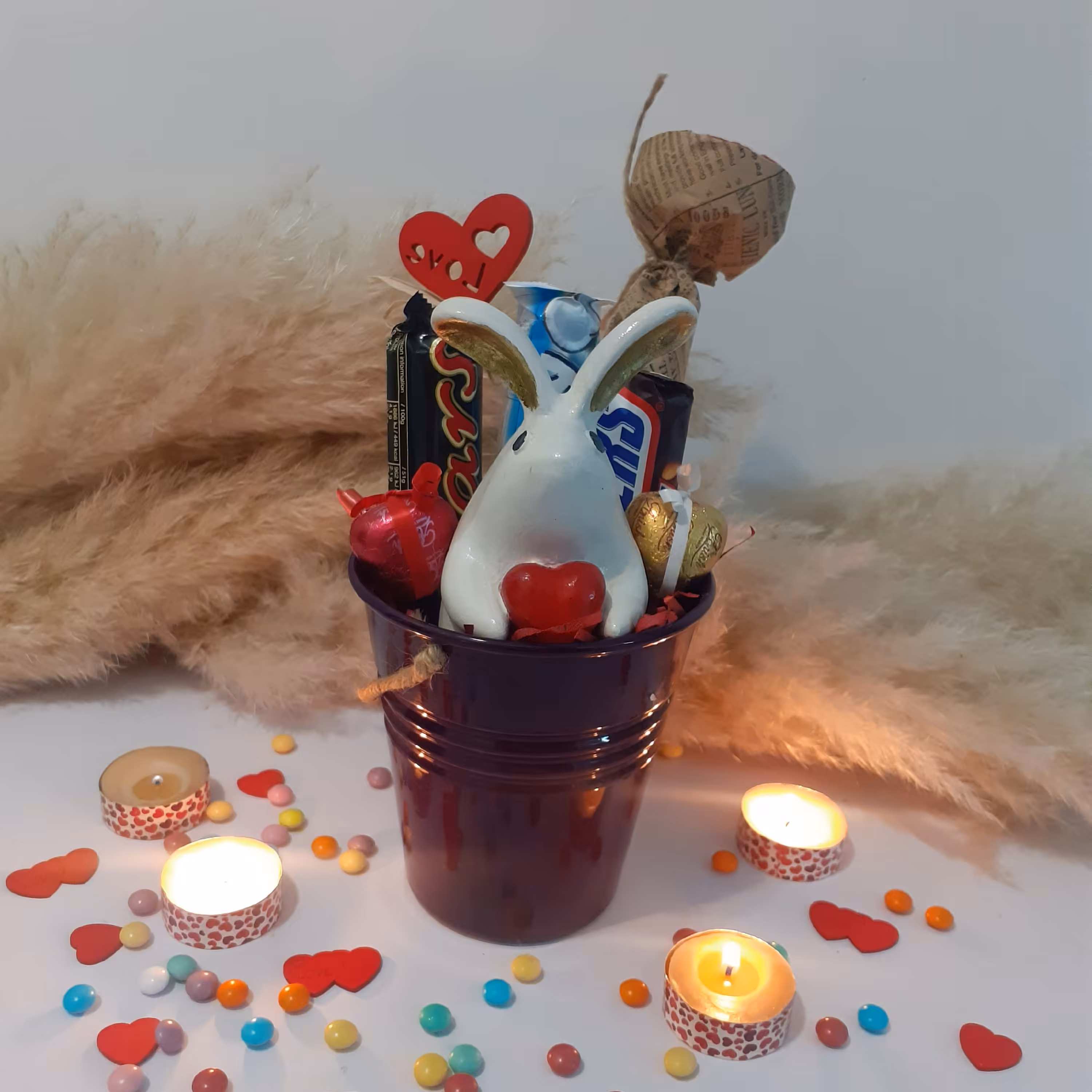 مجسمه خرگوش قلبی کوچک