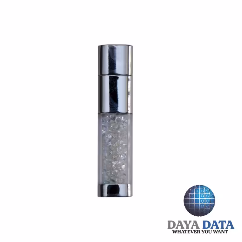 فلش مموری فانتزی دایا دیتا سواروفسکی مدلCR1001-83 ظرفیت 128GB -USB3 رنگ نقره ای 