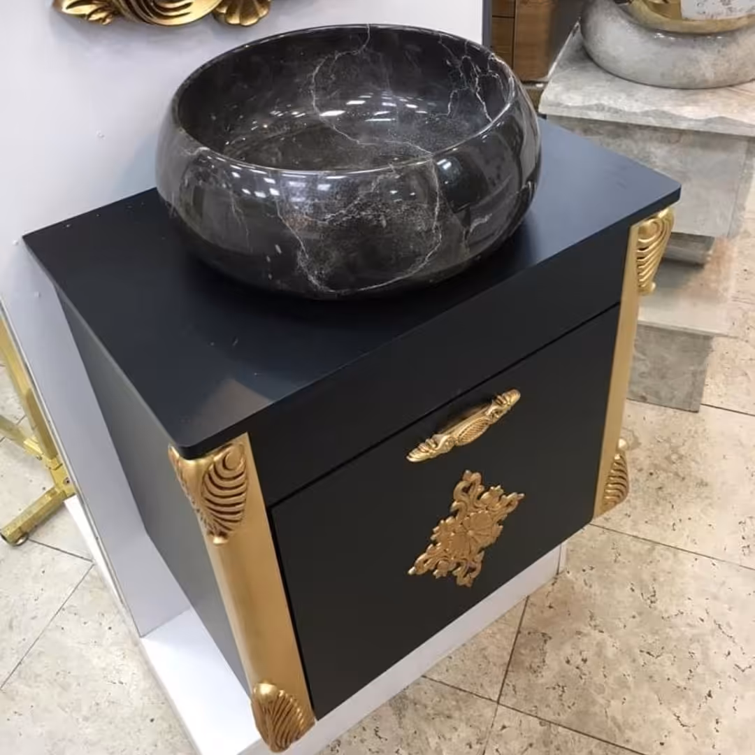 روشویی کابینتی مدل سیرا ابعاد 40در60 ورق مشکی دارای گارانتی ارسال به سراسر ایران