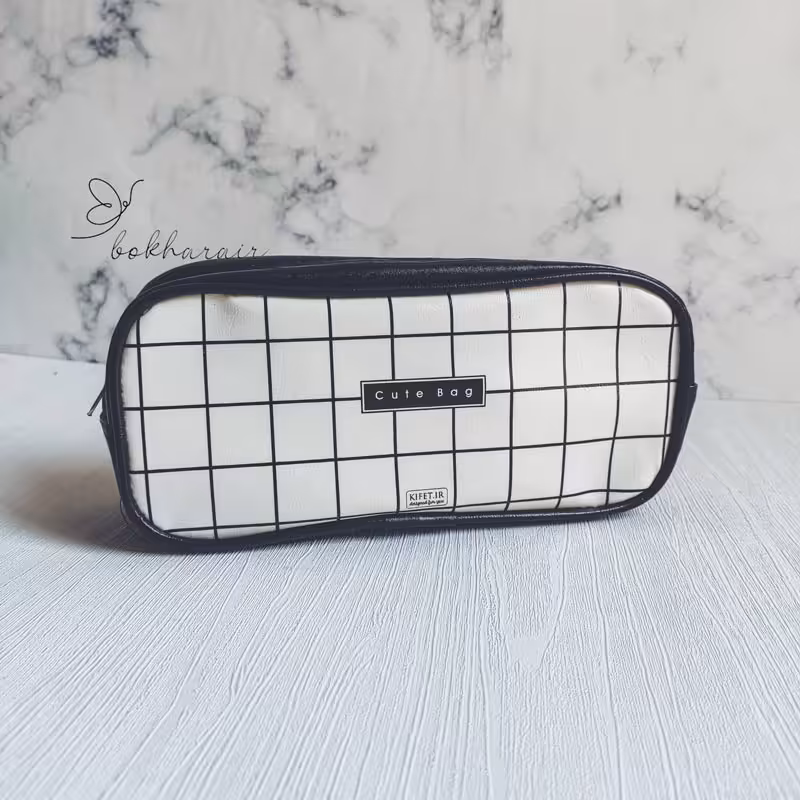 جامدادی جئومتریک سایز بزرگ طرح چهارخونه