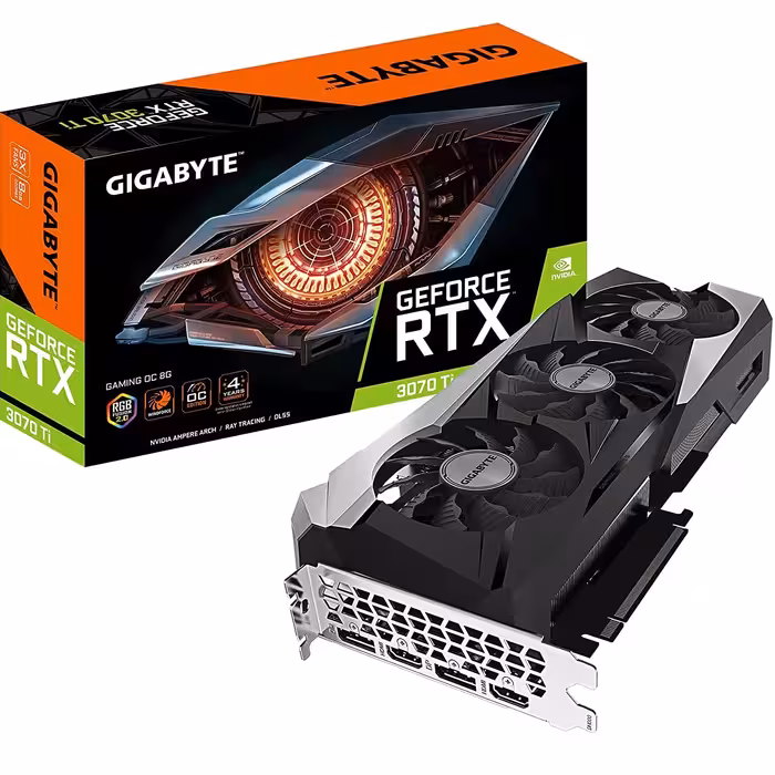 قیمت و خرید کارت گرافیک استوک گیگابایت مدل GIGABYTE GeForce RTX 3070 Ti GAMING OC 8G