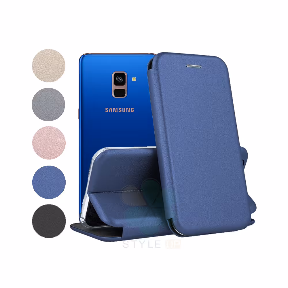 کیف کلاسوری چرمی گوشی سامسونگ Samsung Galaxy A8 Plus 2018
