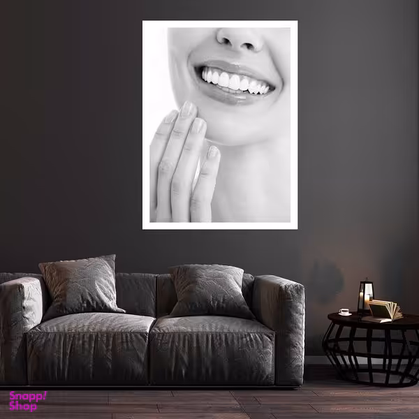 تابلو بکلیت طرح لبخند و دندانپزشکی مدل قاب شاسی W-S9357