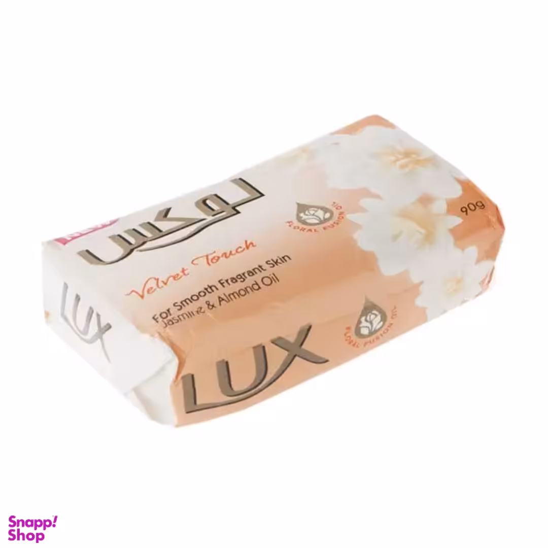 صابون لوکس مدل ولوت عصاره یاس و بادام وزن 90 گرم