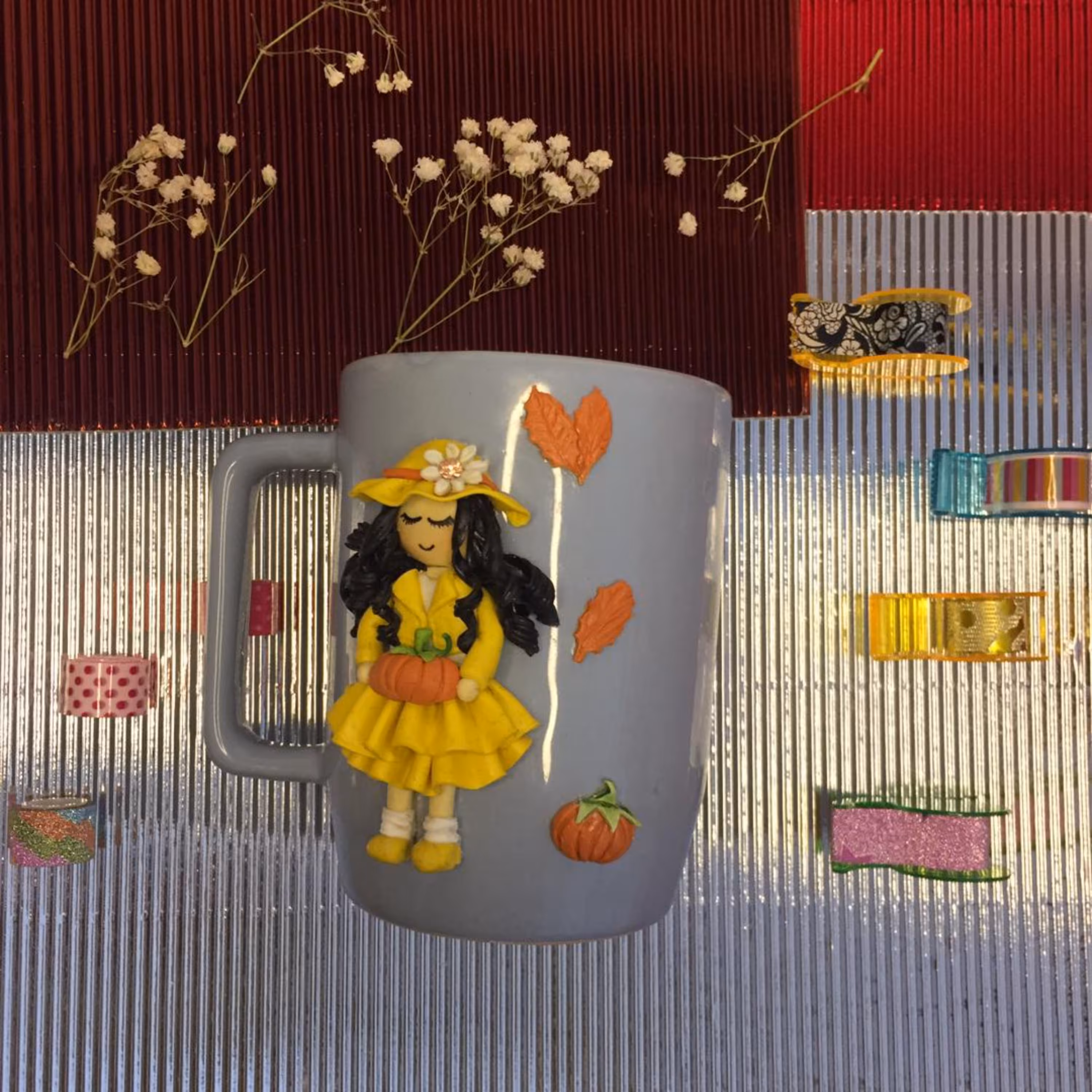 ماگ سرامیکی دختر پاییز