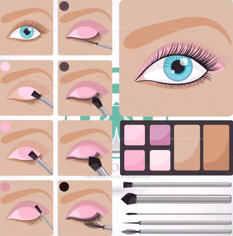 وکتور سایه چشم | گرافیک با طعم تربچه