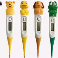 تب سنج دیجیتال عروسکی در  طرح های متفاوت تبسنج مناسب نوزاد تا بزرگسال 