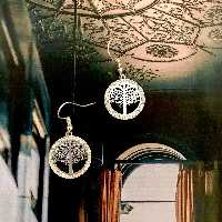 گوشواره Hulupuart طرح The tree of life