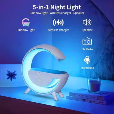 گجت چند کاره (چراغ،اسپیکر و شارژر بی سیم) مدل BT2301