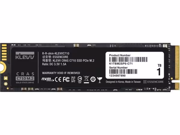 اس اس دی اینترنال M.2 NVMe کلو مدل KLEVV CRAS C710 ظرفیت 1 ترابایت