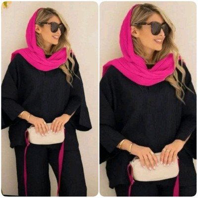 مانتو شلوار زنانه کراش با کیفیت مدل ملیسا