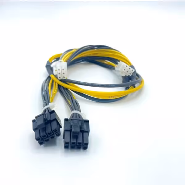 کابل تبدیل برق پاور 6 پین نر به دو 8 پین نر و یک 6 پین نر 1 متری