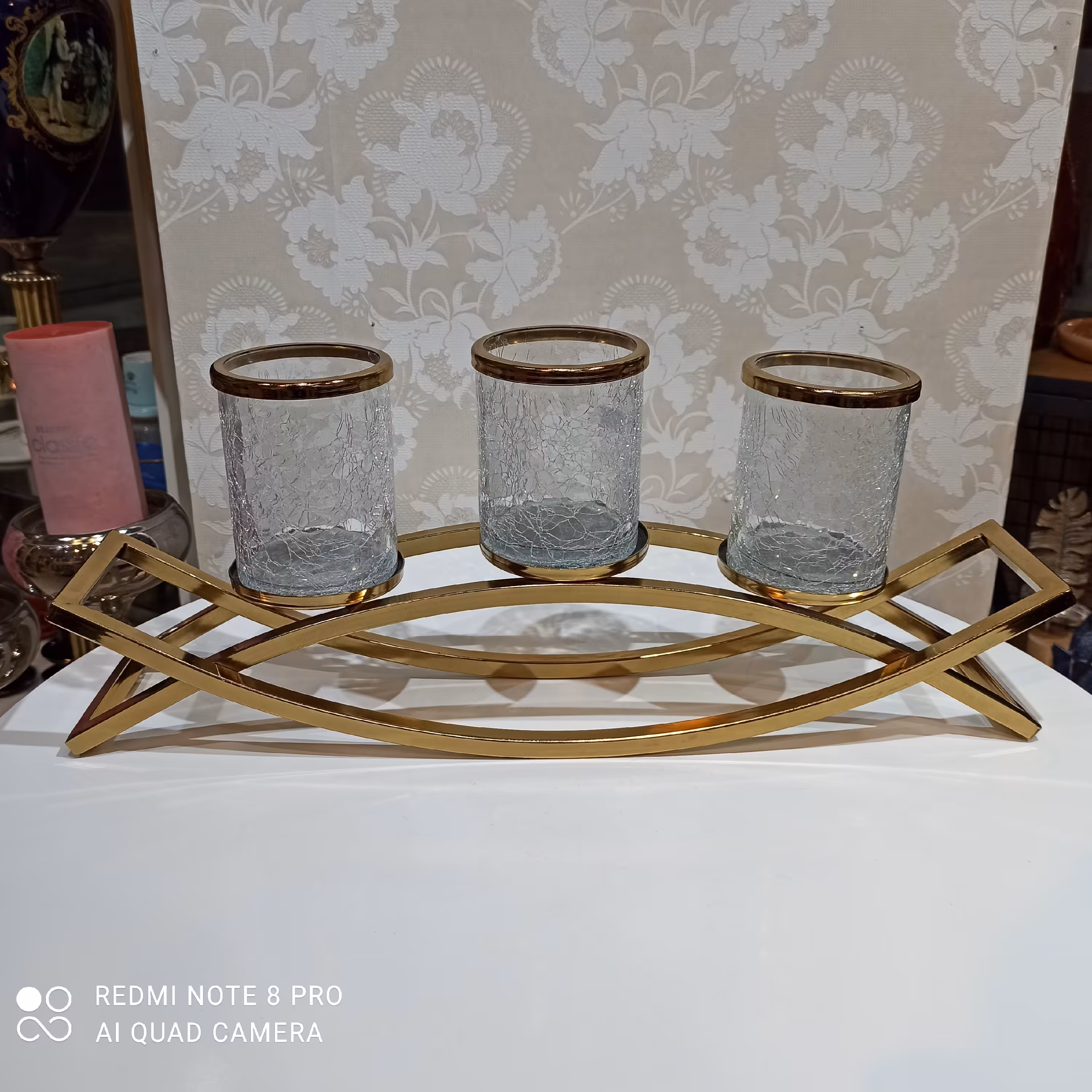 شمعدانی شمعدانی سه شعله شمعدانی فلزی لاله آبگز