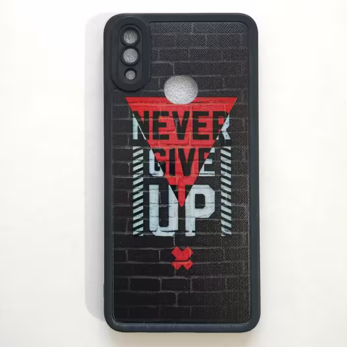 قاب طرحدار ژله ای Never give up گوشی سامسونگ A10s