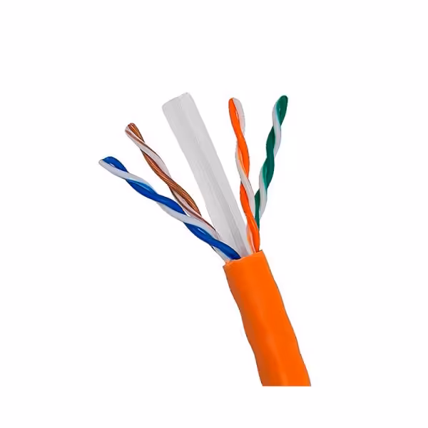 کابل شبکه نگزنس Cat6 UTP تمام مس تست فلوک چنل روکش PVC‌ حلقه 305 متری