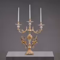 شمعدان رومیزی آتوسا کرم طلا طرح جدید