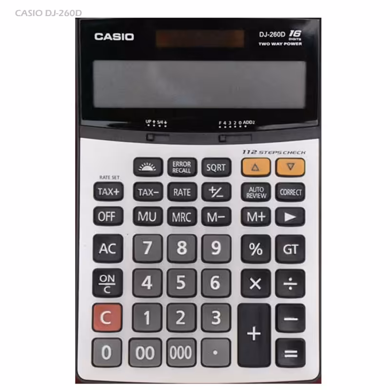 ماشین حساب کاسیو مدل DJ-260D