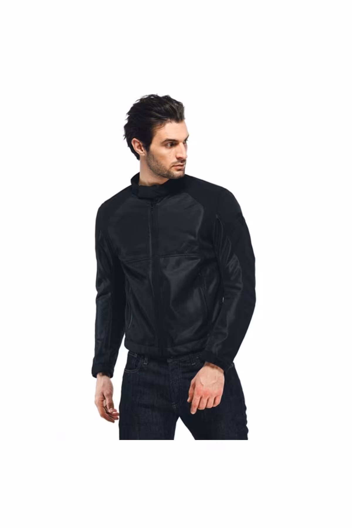 کاپشن موتورسوار مشکی مردانه موتور کت تابستانی سیاه Air Tex داینس Dainese