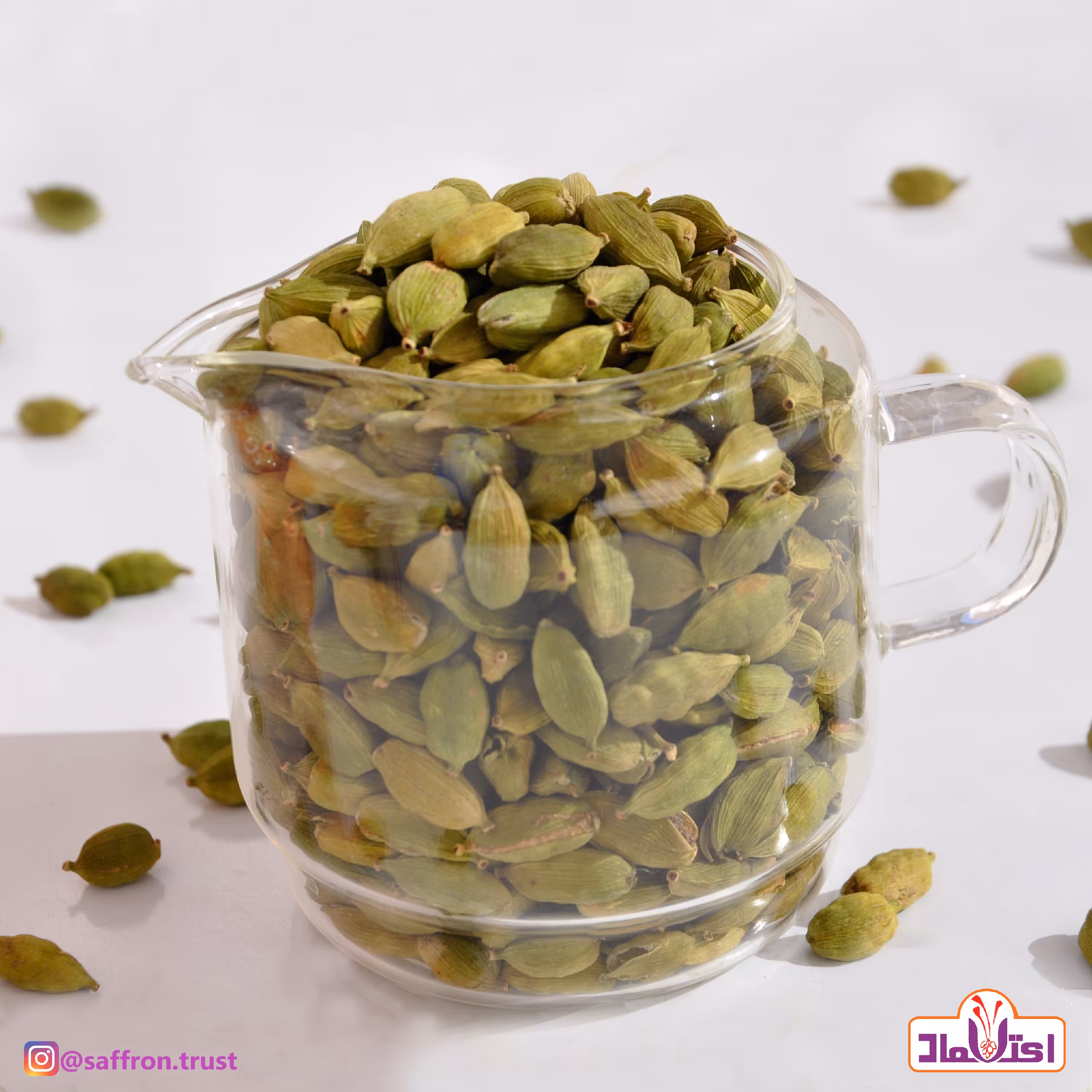 هل اکبر بنفش 5 گرمی اعتماد معطر و سبز و درشت   (تخفیف ویژه)