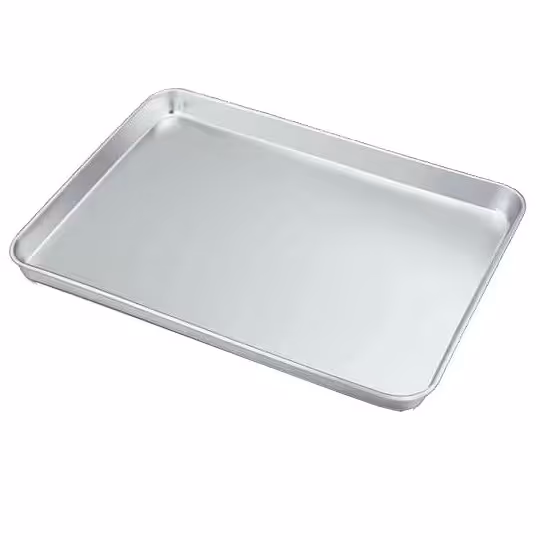 قالب و دیس کیک موج مدل مستطیل گالوانیزه لبه بلند سایز 40 در 60