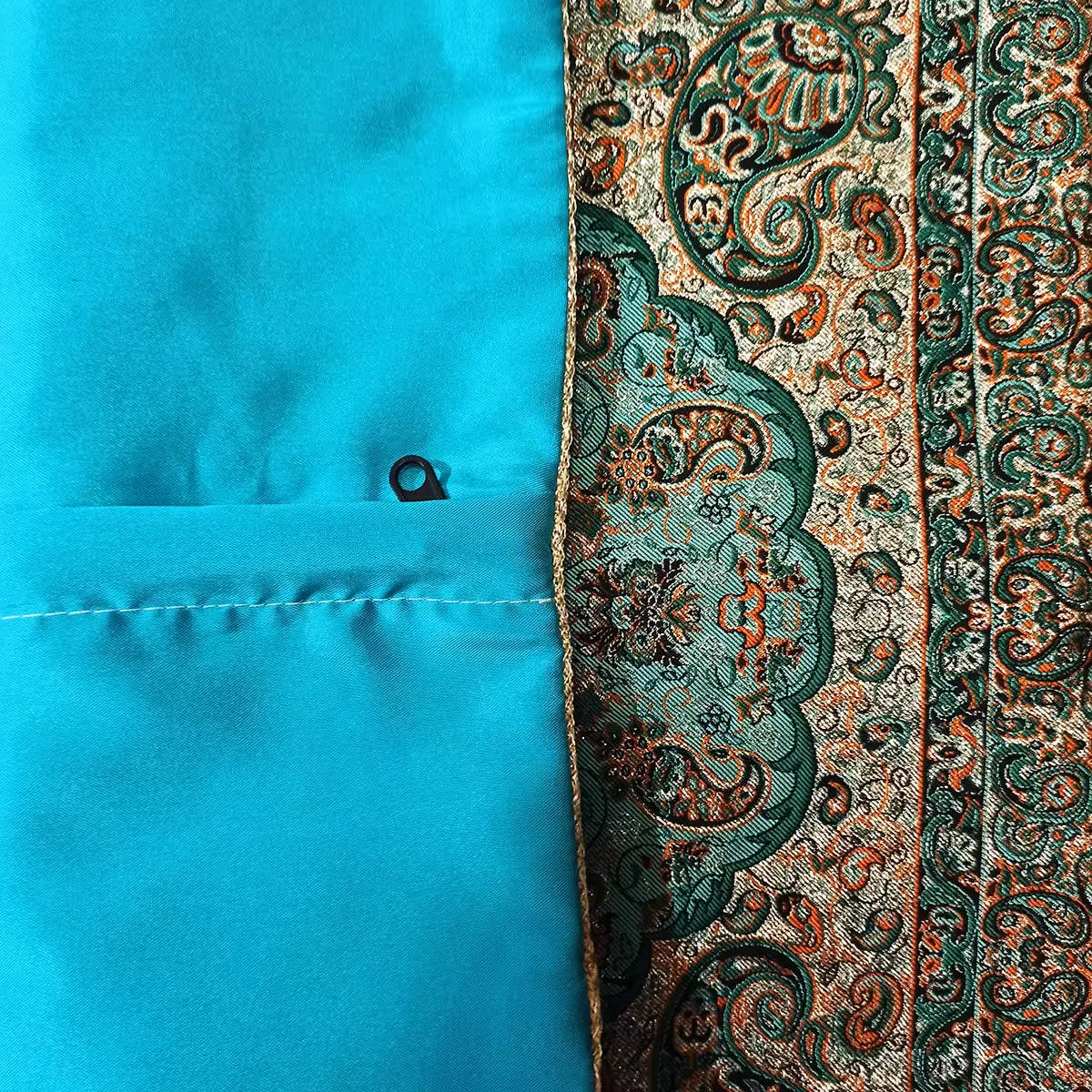 کاور کوسن ترمه سبز