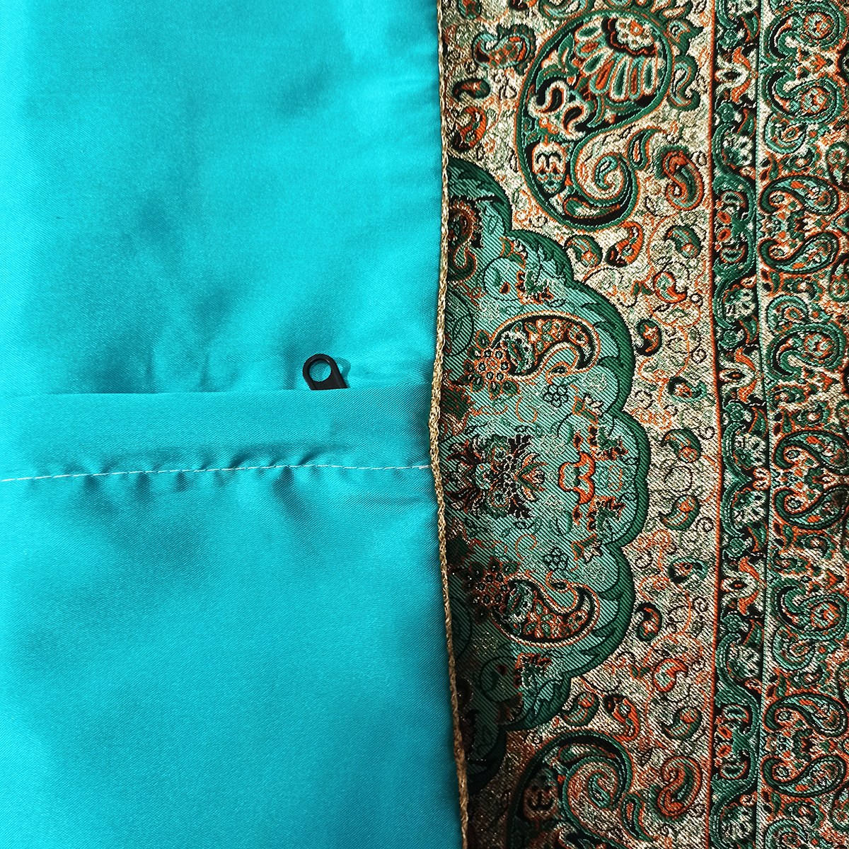 کاور کوسن ترمه سبز