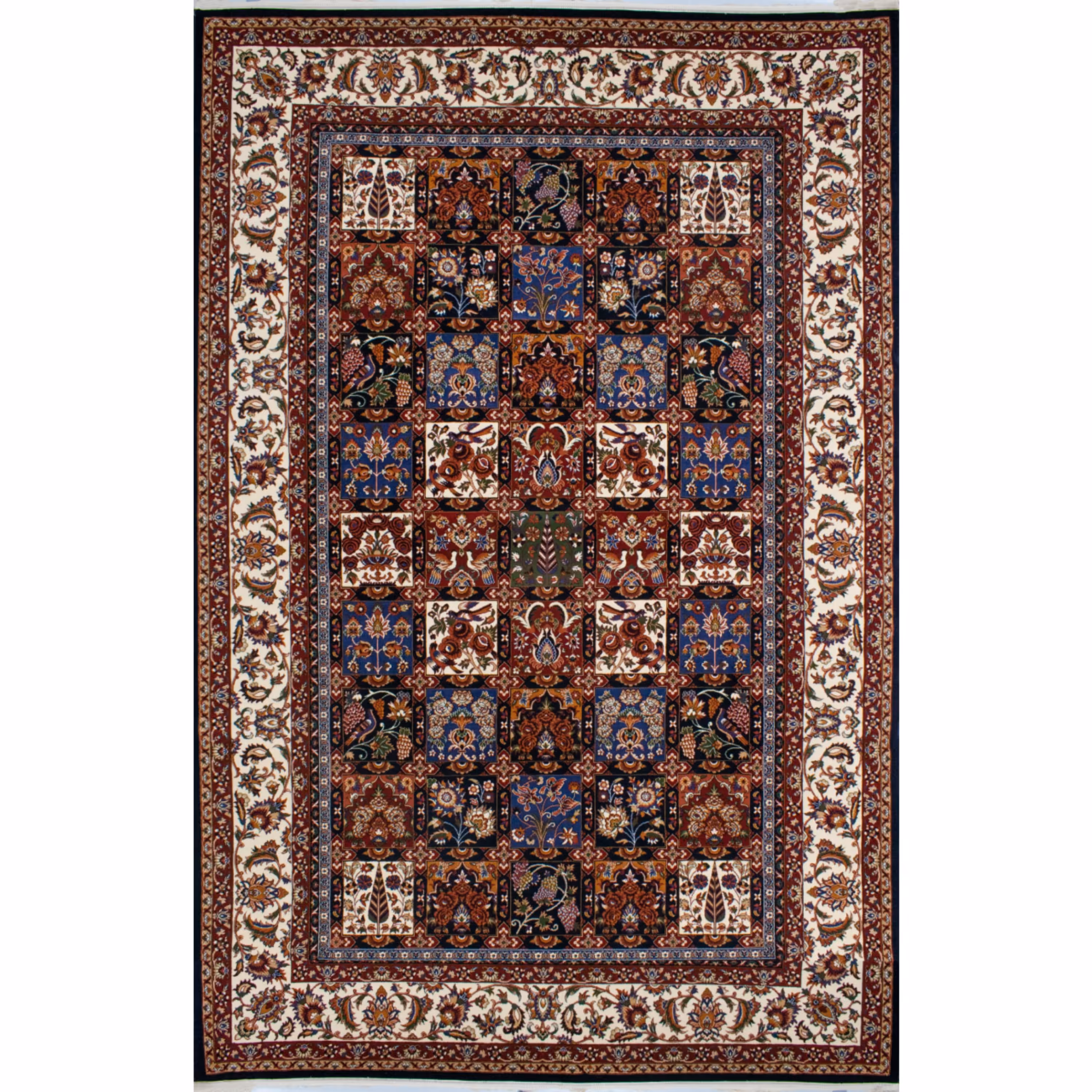 گبه ماشینی افرند زمینه سرمه ای کد 713 (شش متری)