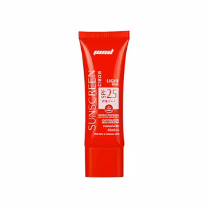 کرم ضد آفتاب با spf25 مناسب پوست خشک و معمولی بژ روشن و تیره