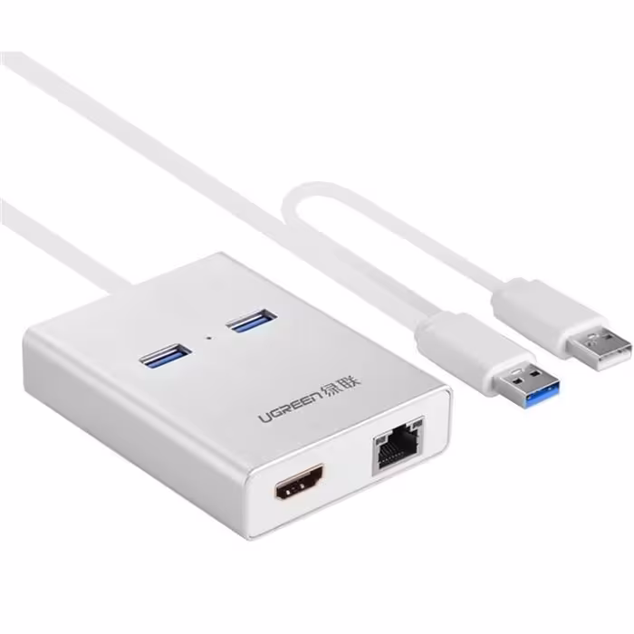 هاب مبدل USB 3.0 به HDMI/USB3.0/Ethernet یوگرین مدل 40255