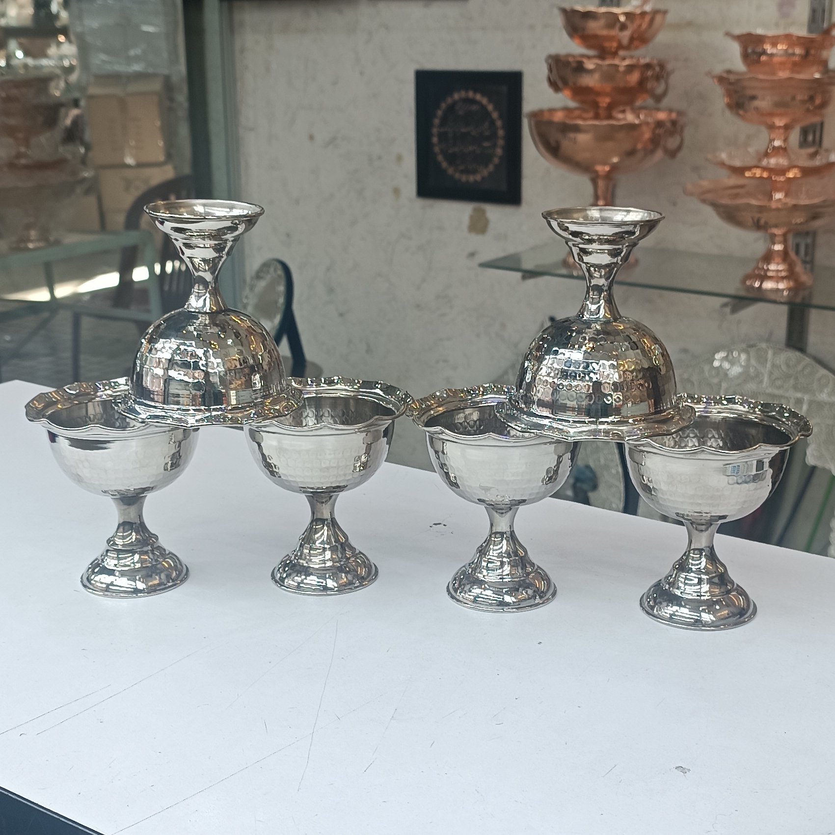 6 عددآجیل خوری مس روکش کروم ساخت زنجان 