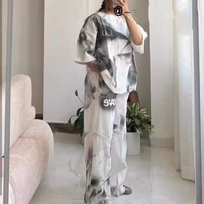 ست گلکسی تیشرت شلوار فری سایز