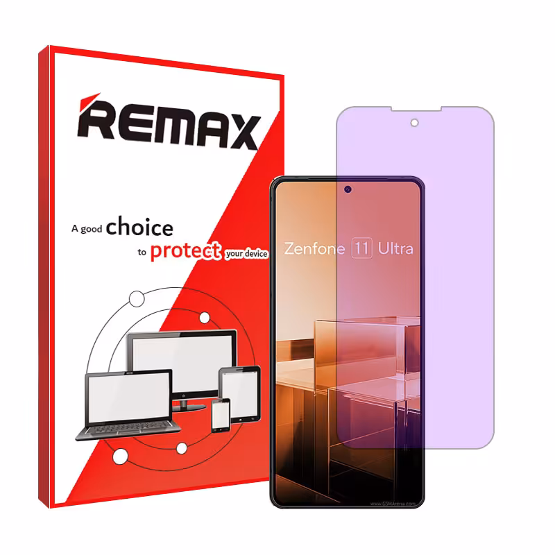گلس ایسوس Zenfone 11 Ultra مدل آنتی پرپل برند ریمکس کد S