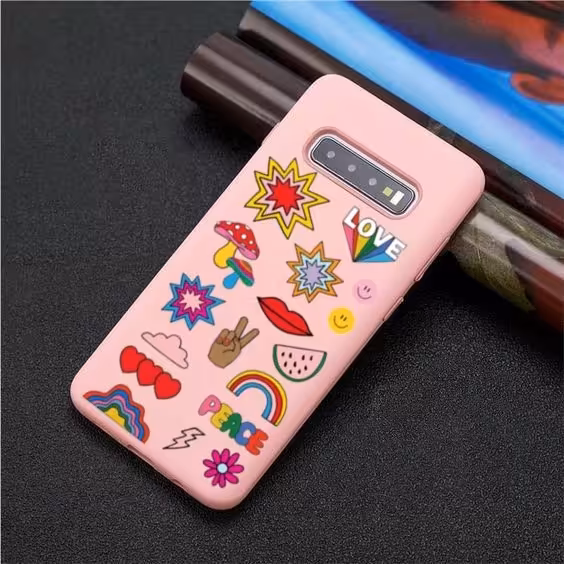 قاب طرحدار موبایل طرح رنگین کمان