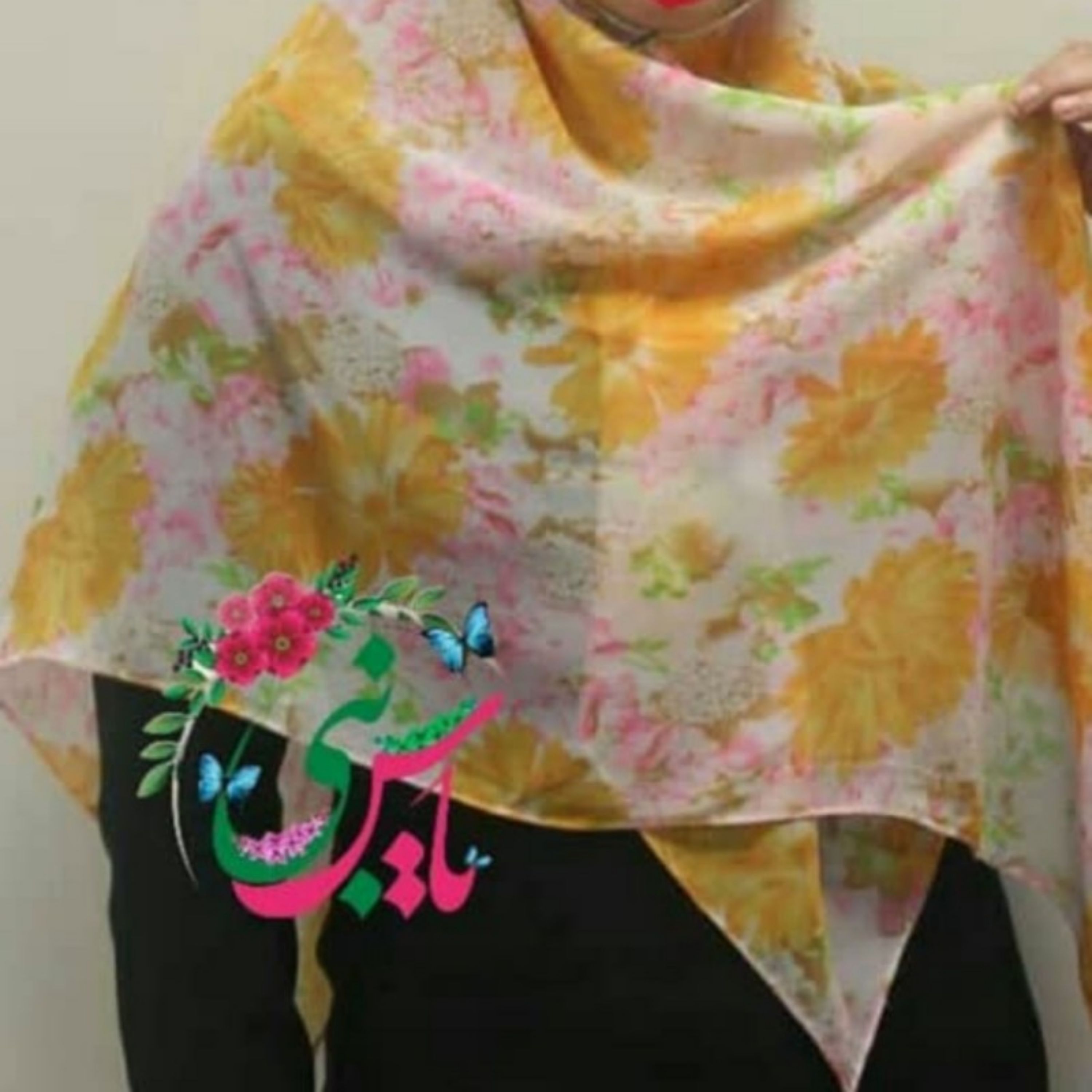 روسری حریر ژرژت اعلاء کد 12